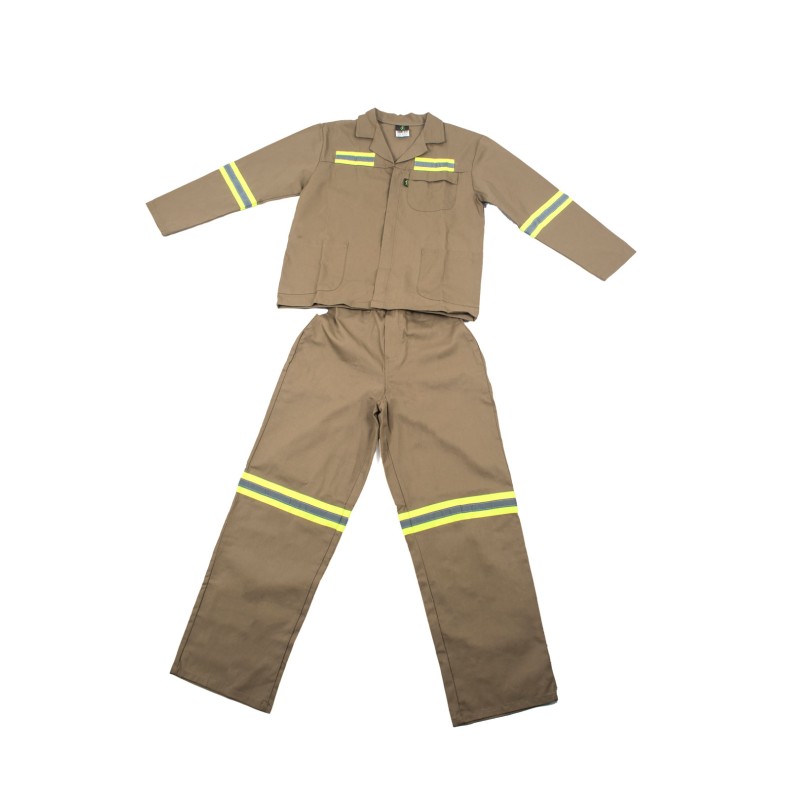 Khaki Two Piece Worksuit