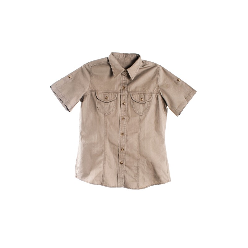 Plain Khaki Bush Shirt