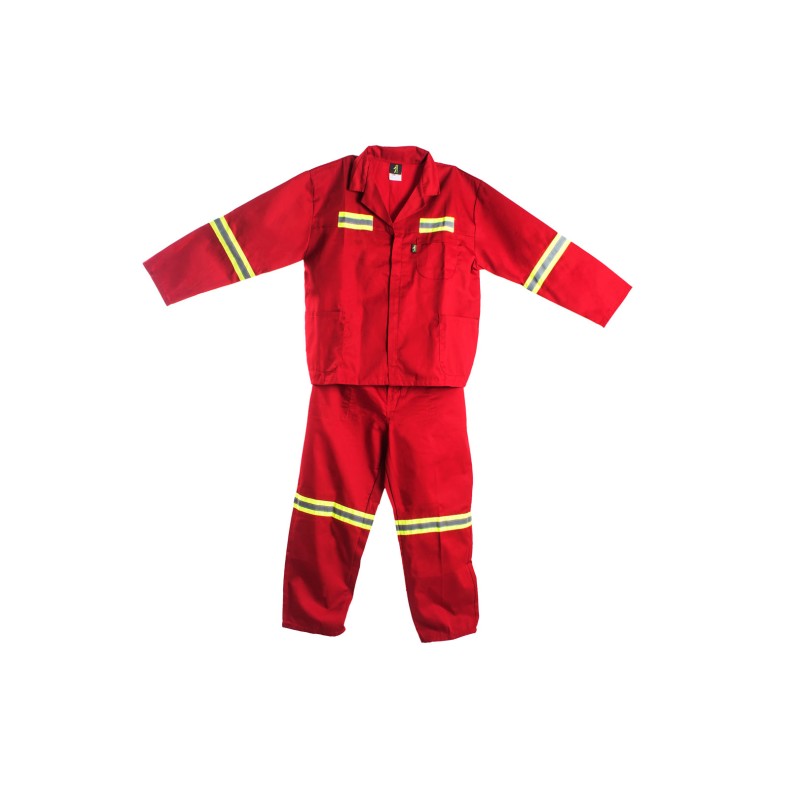 Red Two Piece Worksuit